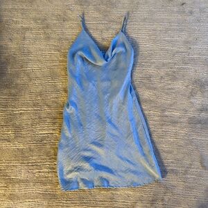 Altar'd State Blue Slip Mini Dress